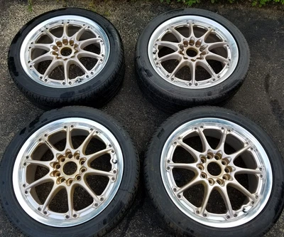 $1499 • Buy 17  Jdm Rays Volk Racing Gt-n Gold Forged 2 Piece Wheels Rims 5x114.3 