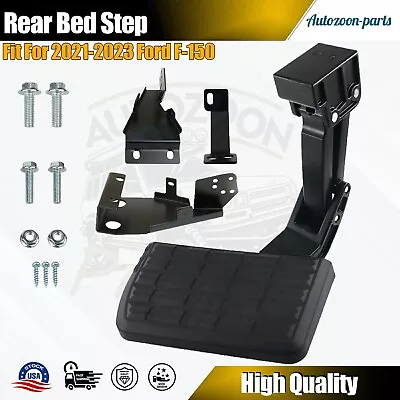 Rear Bumper Side Bed Step For 2021 - 2023 Ford F-150 Truck Excludes Dual Exhaust • $103.99