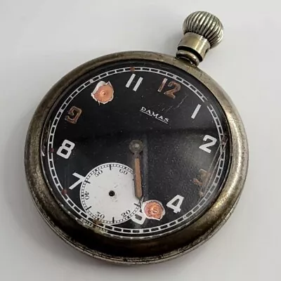 £40 • Buy Ww2  Damas  Black Dial Gstp Pocket Watch British Army Military Wwii Raf 