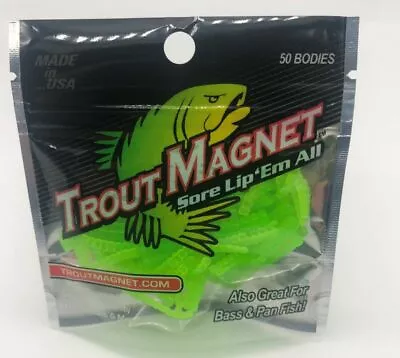 NEW   Trout Magnet   50 Pc. TM Body Pack NEW COLOR  • $9.99