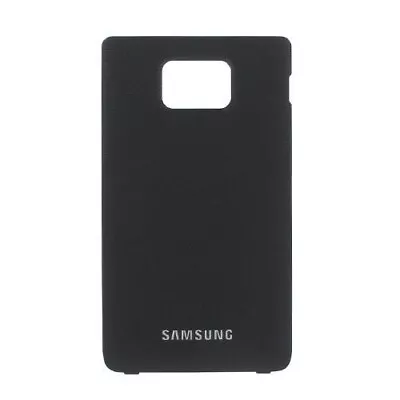 Samsung S2 I9100 Back Battery Cover Panel Black In Good Condition • £2.29