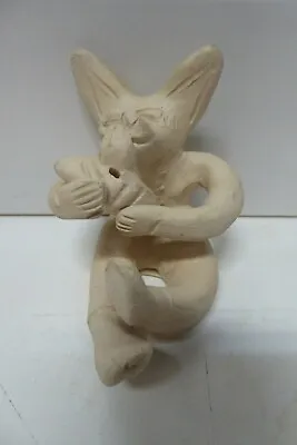 $20.43 • Buy Portugal Pottery Animal Fox Statue Figurine Rosa