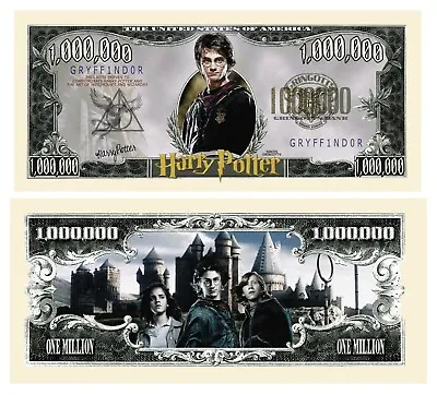 Harry Potter Million Dollar Bills - Pack Of 100 - Best Gift For Hogwarts Fans • $24.95