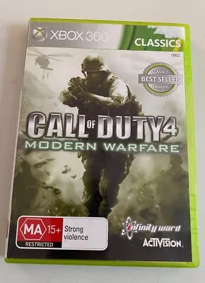 Call Of Duty 4: Modern Warfare + Manual - Xbox 360 - Tested & Working • $10