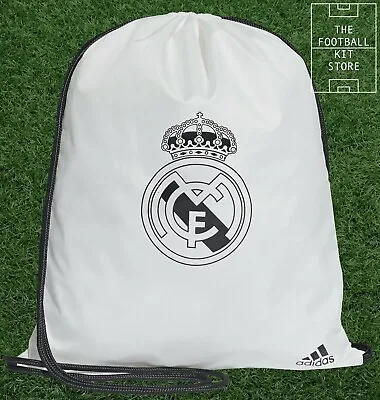£12.99 • Buy Adidas Real Madrid Gym Bag - Football - White Pull String Sports Bag / Gym Sack