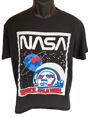 NASA Space Its A Vibe Men's Large T-Shirt By Vibes Black • $7.23