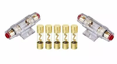 2 IMC Audio In-Line 4/8 Gauge AGU Fuse Holder W/ (5) 80 Amp Fuse For Car Audio  • $9.20