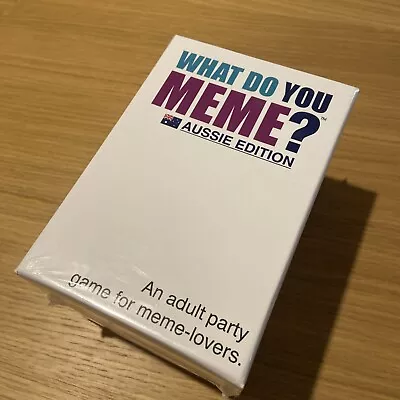 WHAT DO YOU MEME? Party Card Game - Aussie Edition *Brand New* • $39.95