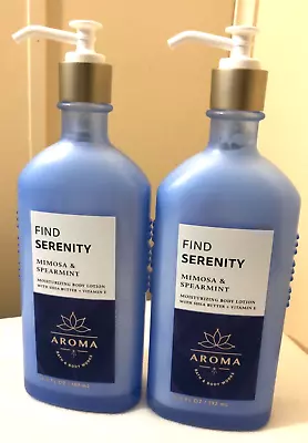 2 Bath & Body Works Aromatherapy MIMOSA & SPEARMINT Moisturizing Body Lotion • $26.90