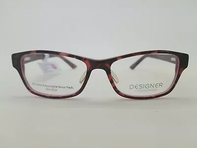 1 Unit New Designer Looks For Less Burgundy Eyeglass Frame 53-16-140 #375 • $91.72