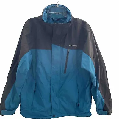 Columbia Medium Mens Jacket GRT Interchange Omni-Tech Waterproof Shell *Stains • $20.99