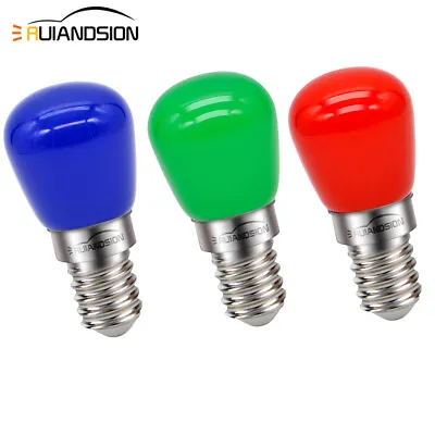 E14 Screw LED Refrigerator Chandelier Ceiling Fan Light Bulb 220V Red/Green/Blue • $9.06