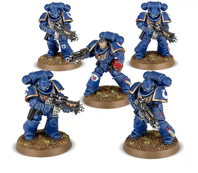 Warhammer 40K 5x Primaris Space Marines Intercessors Squad A Dark Imperium BNOS • £15