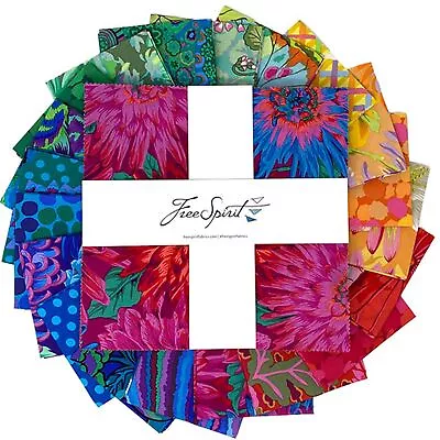 Kaffe Fassett Classics Plus Rainbow Layer Cake 42 10  Fabric Squares For Free... • $82.54