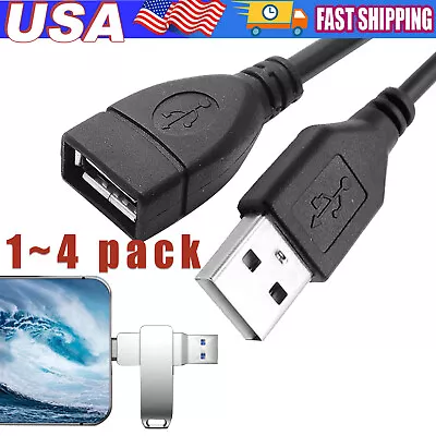 High-Speed USB To USB Extension Cable USB 2.0 Adapter Extender Cord Male/Female • $4.39