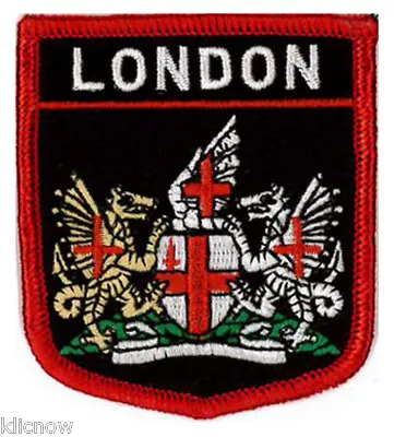 London (Shield) Embroidered Patch 6CM X 7CM (2 1/2  X 2 3/4 ) • £3.49