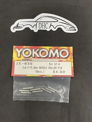 Yokomo Vintage RC Car Part # ZE-635 Needle Roller Pins 3x15.8mm For GT-4 • $5.99