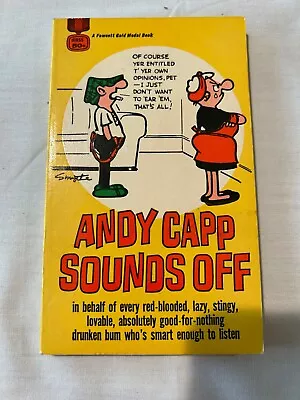 K Smythe ANDY CAPP Sounds Off VINTAGE Fawcett Gold Medal Paperback VG Cond NICE • $1.88