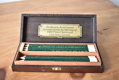 £40 • Buy Boxed Berol Pencils X 22 HRH Prince Charles Lady Diana Spencer's Wedding (E)