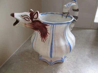 £29.99 • Buy ANTIQUE STAFFORDSHIRE  PEARLWARE - MILK JUG WITH COW HEAD SPOUT    C.1830