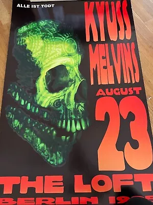 Kyuss - 1995 Concert Poster - The Melvins - Frank Kozik -SIGNED!! • $150