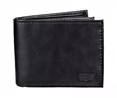 Levi's Men's RFID-Blocking Extra Capacity Traveler Bifold Wallet Black • $23.99