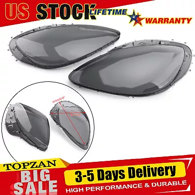 Pair Headlight Replace Lens Cover Left&Right Smoke For C6 Corvette 2005-2013 USA • $75.69