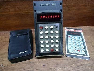 Craig 4518 Rare Red  Fairchild  Display Vintage Calculator Works Perfectly • $45