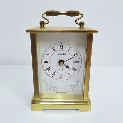 £18.44 • Buy Metamec Quartz Made In England Gold Colour Carriage Clock Vintage 