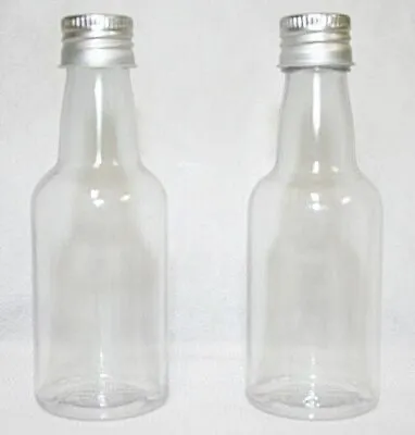 12 Mini Empty Plastic Alcohol Liquor Bottle Shots 50ml  • $8.99