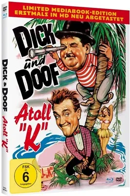 Dick Und Doof's Atoll K-limited Mediabook -  Limited Editio  Blu-ray+dvd Neu • £44.01