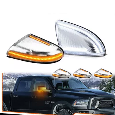 Sequential LED Mirror Turn Signal Puddle Light Fit 2009-2018 Dodge Ram 1500 2500 • $29.99