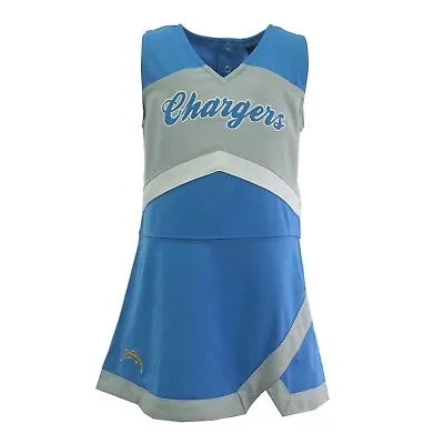 $12.74 • Buy Los Angeles Chargers NFL Infant Toddler Girls Cheerleader 2 Piece Outfit Skirt