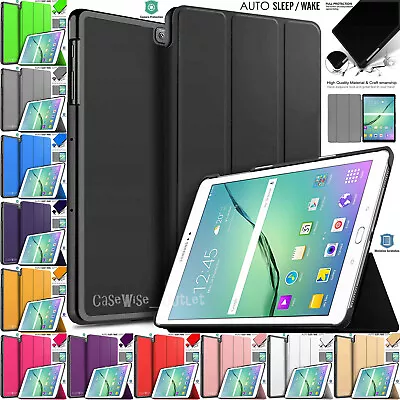 SMART Magnetic Flip Stand Case Cover For Samsung Galaxy Tab For S2 9.7 T810 T815 • £6.99