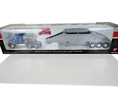 First Gear 1:50 Scale Mack Granite With Bottom Dump Trailer Mib • $149.14