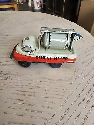 Antique Cement Mixer Tin Litho Toy Haji Mansel Rare Collectible • $36.06