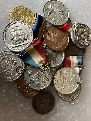 15  X  Queen Victoria - Albert - George - Edward - Alexandra - Elizabeth Medals • £6.90
