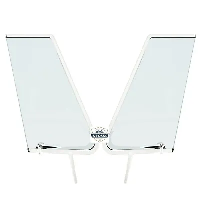 Type 2 Bus Split Screen Vent Window Complet Kits Pair Left Right Paint In White • $239.95