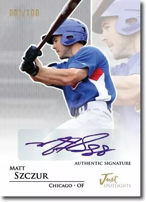 MATT SZCZUR 2011 Just SPOTLIGHTS Rookie Autograph SILVER Auto RC #/100 • $9.99