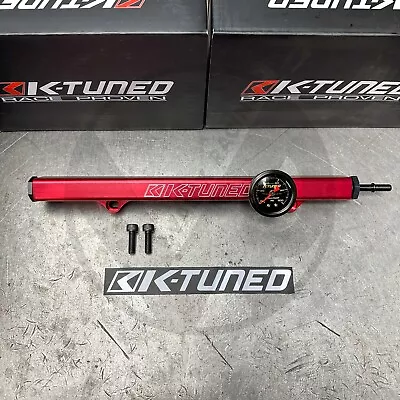 K-Tuned Fuel Rail K-Tuned Fuel Pressure Gauge For Honda Acura K Series K20 K24 • $248.95