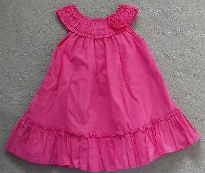 Maggie & Zoe Tk Maxx Girls Pink Ruffle Layered Spring Summer Dress 9 12 Months • £5