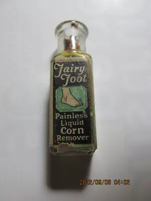 Vintage Glass Bottle Medical Fairy Foot Liquid Corn Remover Miniature • $9.99