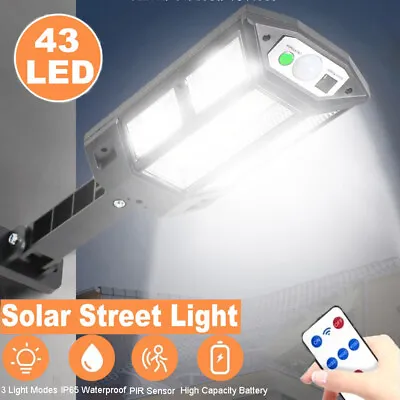 99000000LM LED Solar Street Light Commercial Dusk To Dawn Road Street Lamp • $0.99
