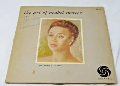 SIGNED The Art Of Mabel Mercer Jazz Black Labels Atlantic SD2-602 2LP GF G • $200