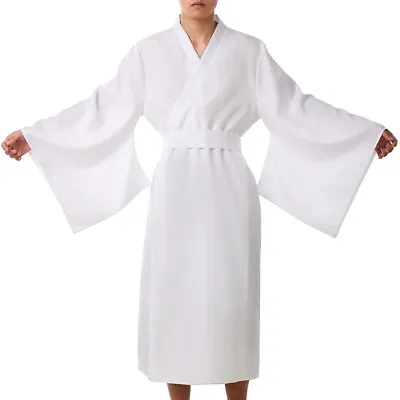 Long Kimono Robe For Men Women Traditional Japanese Yukata Home Wear Pajamas • $31.99