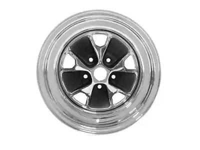 Mustang Wheel Styled Steel Chrome Charcoal Center 5 Lug 14X7 64-70 • $210.95