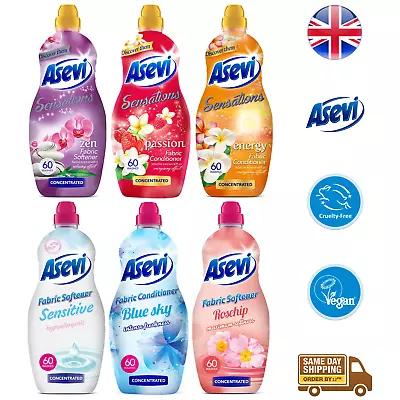 Asevi Fabric Conditioner Concentrate Softener Laundry Liquid Long Last 60 Washes • £7.01