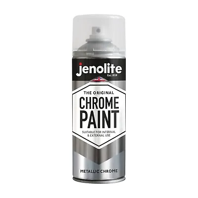 JENOLITE Chrome Spray Paint | Smooth Metallic Chrome Finish | Interior/Exterior • £13.99