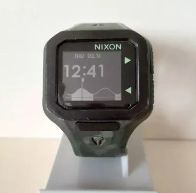 £59.95 • Buy Nixon THE SUPERTIDE Green Camo Surf Digital Watch*No Beep Sound+Damaged Crystal*