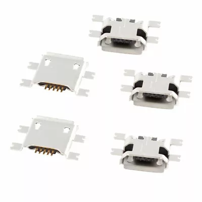 5 X Female Micro USB Type B Connector Jack Socket 5-Pin SMD SMT **SURFACE MOUNT* • £2.75